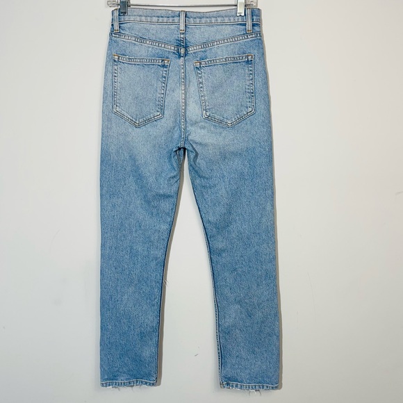 Reformation Liza High Rise Straight Crop Jeans In Montego Wash Size 26 - Picture 5 of 16